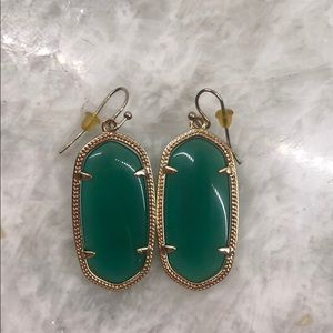 Kendra Scott (Danielle) emerald earrings